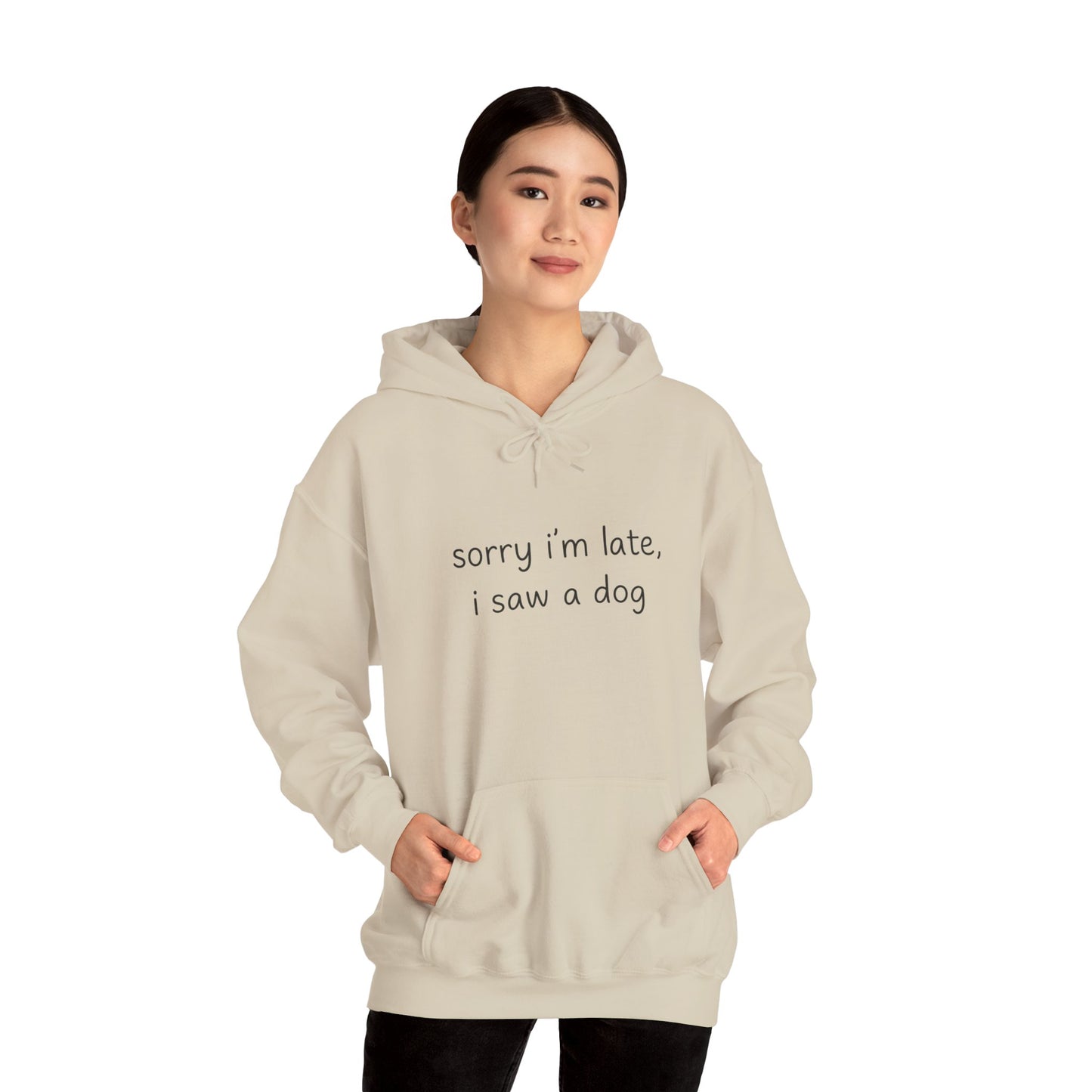Sorry I’m Late I Saw a Dog Hoodie – Funny Dog Lover Gift