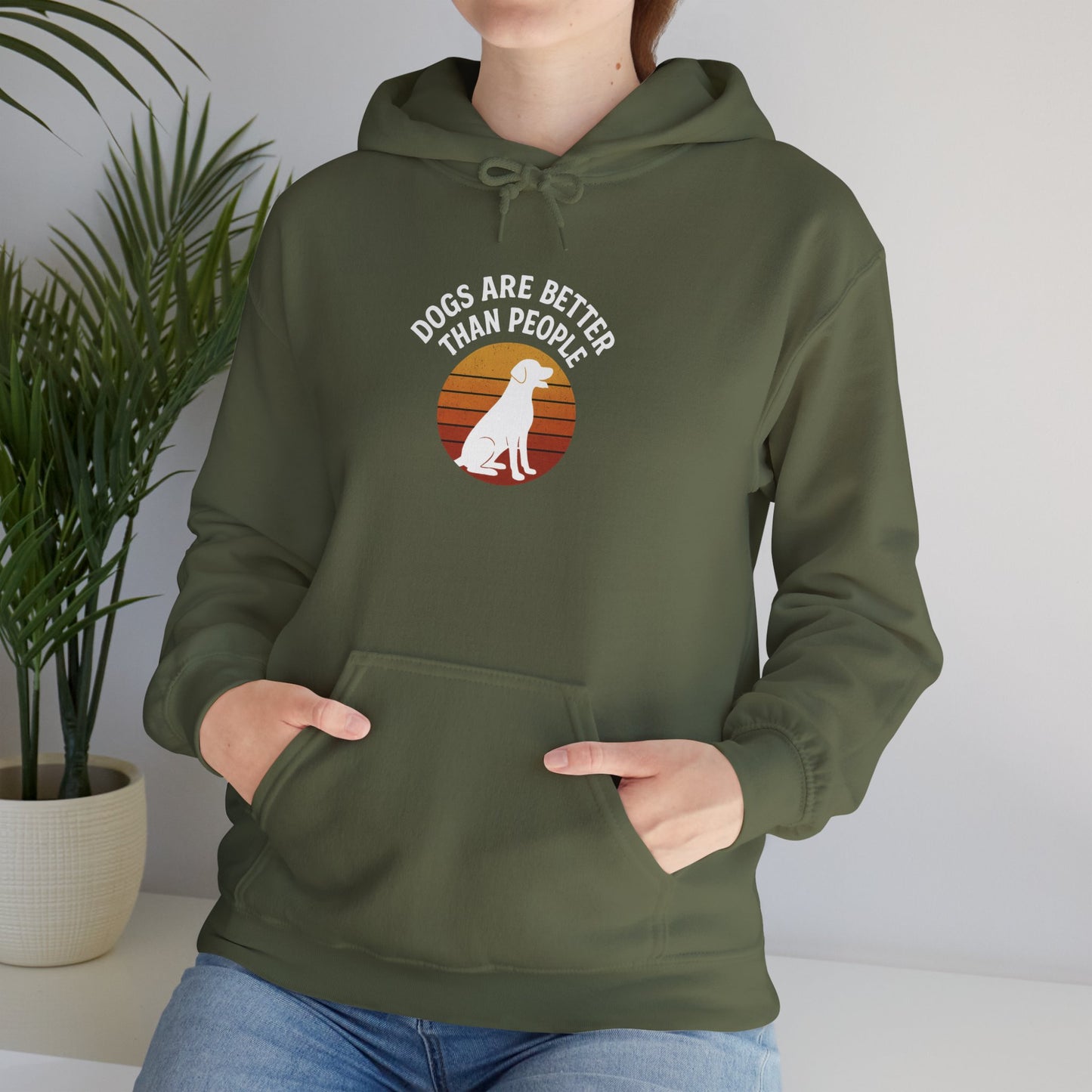 Retro Labrador Hoodie – Vintage Sunset Dog Lover Sweatshirt