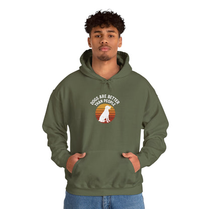 Retro Labrador Hoodie – Vintage Sunset Dog Lover Sweatshirt