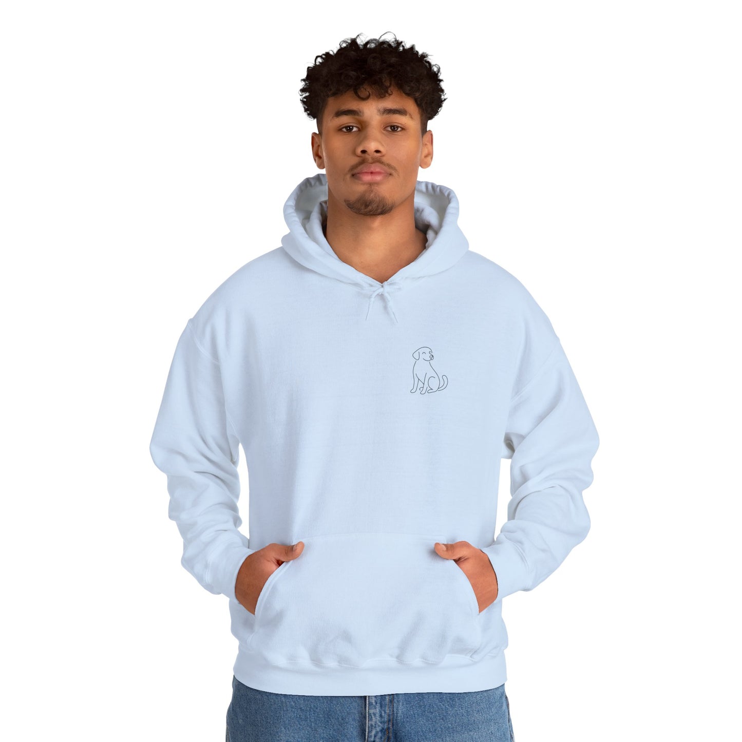 Minimal Dog Silhouette Hoodie – Simple Modern Pet Lover Sweatshirt