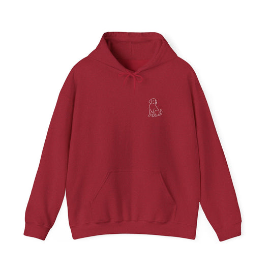 Minimal Dog Silhouette Hoodie – Simple Modern Pet Lover Sweatshirt