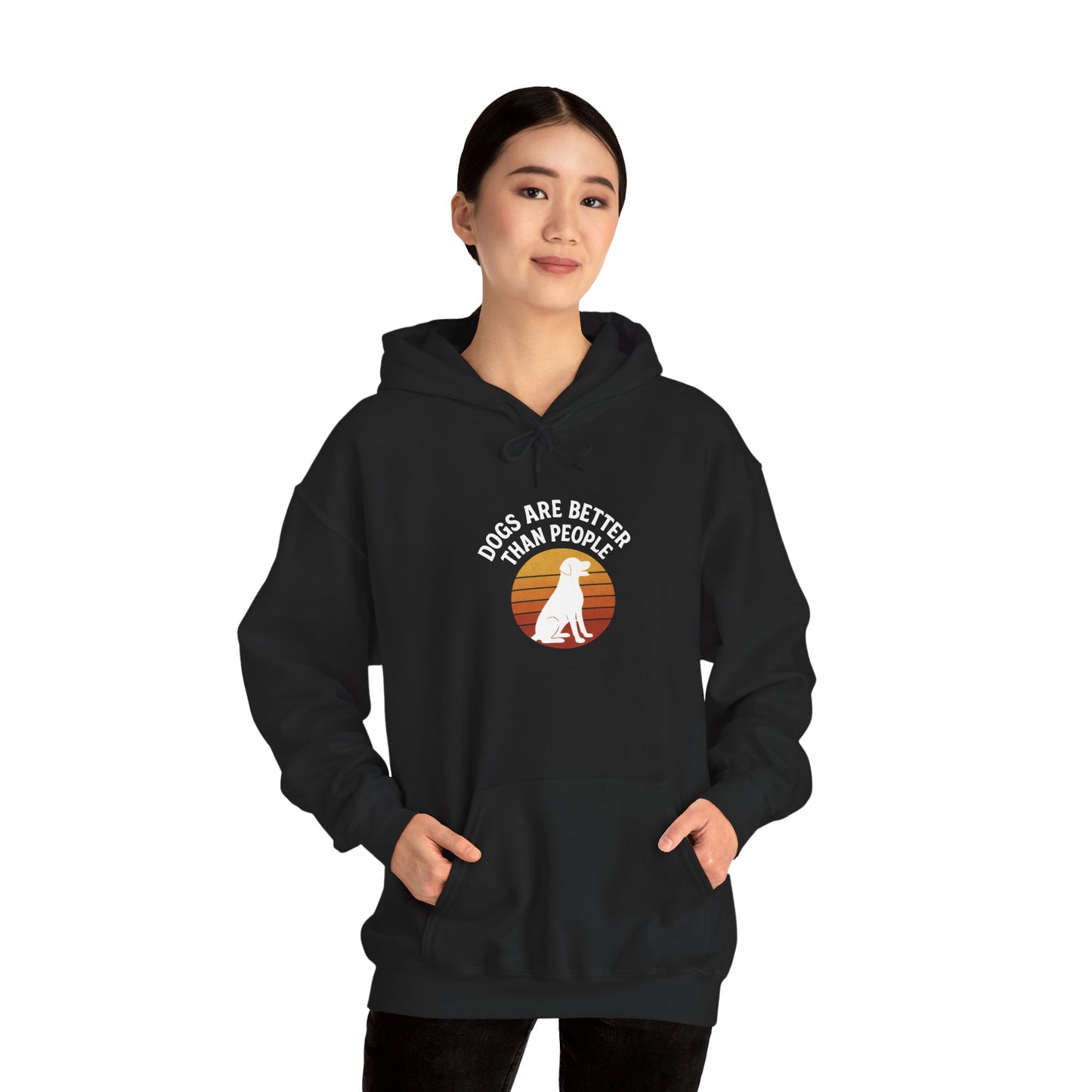 Retro Labrador Hoodie – Vintage Sunset Dog Lover Sweatshirt
