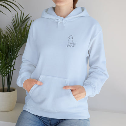 Minimal Dog Silhouette Hoodie – Simple Modern Pet Lover Sweatshirt