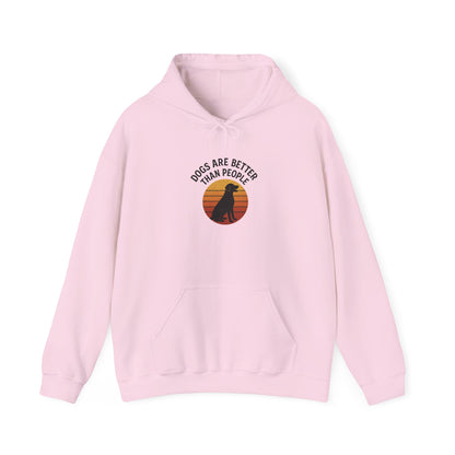 Retro Labrador Hoodie – Vintage Sunset Dog Lover Sweatshirt