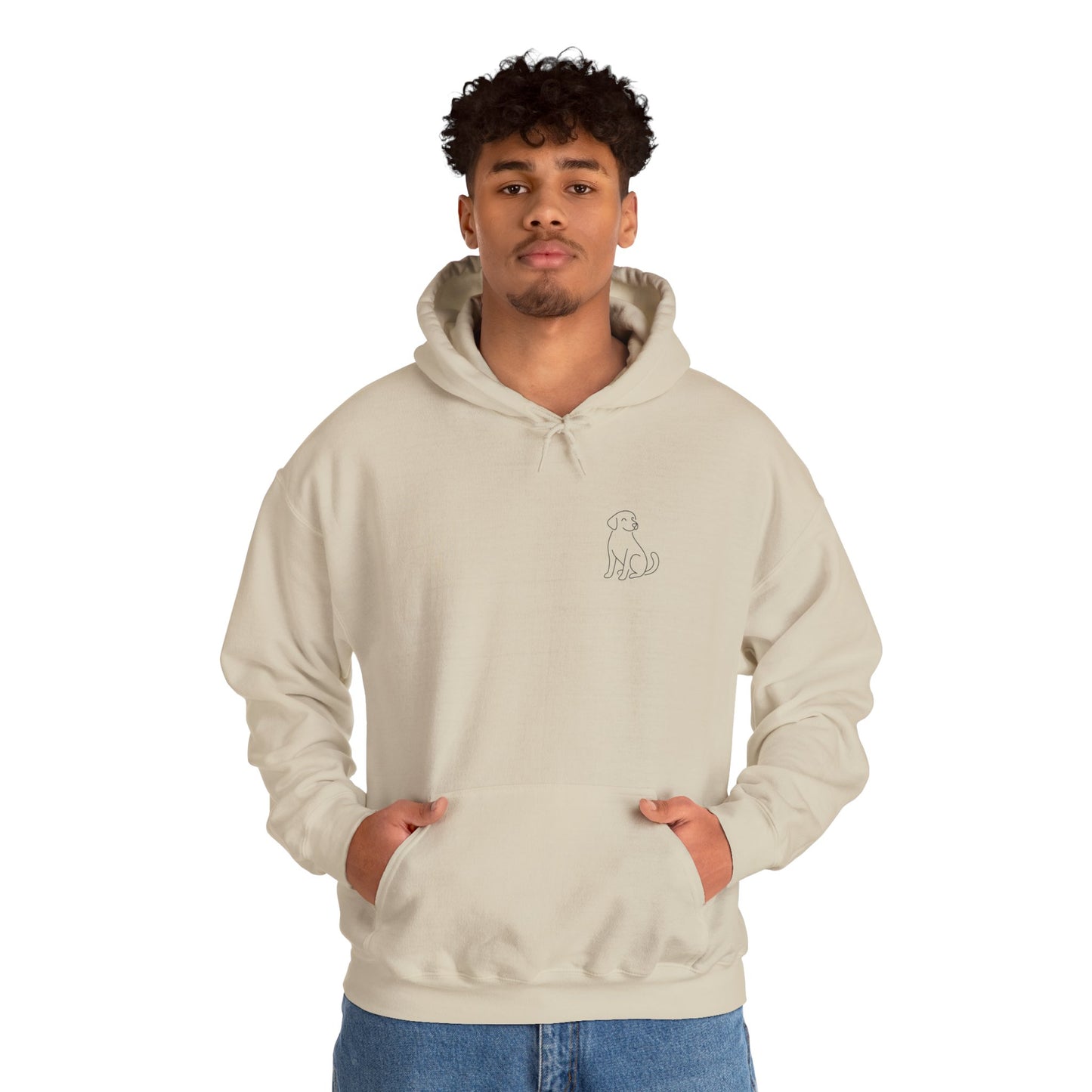 Minimal Dog Silhouette Hoodie – Simple Modern Pet Lover Sweatshirt