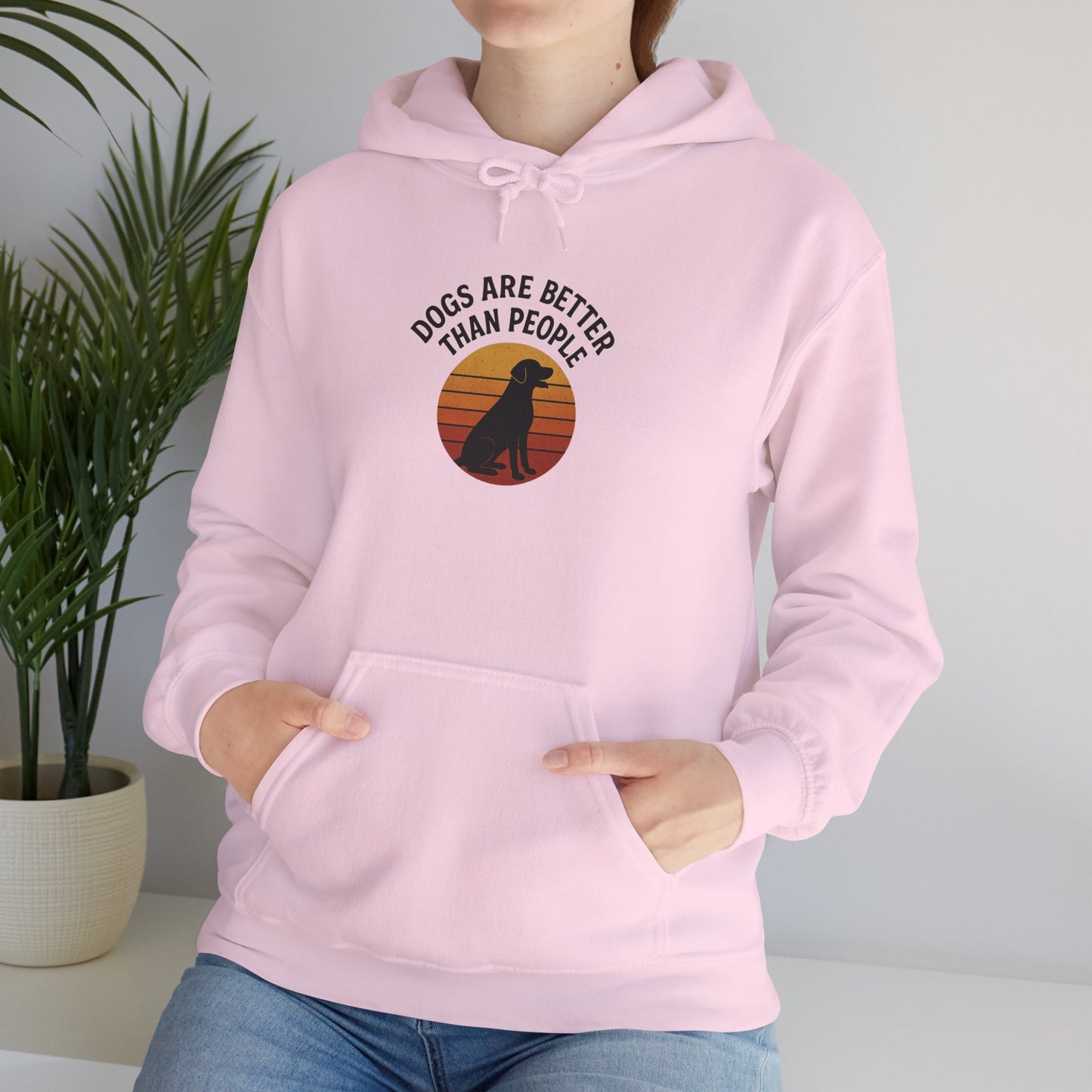 Retro Labrador Hoodie – Vintage Sunset Dog Lover Sweatshirt