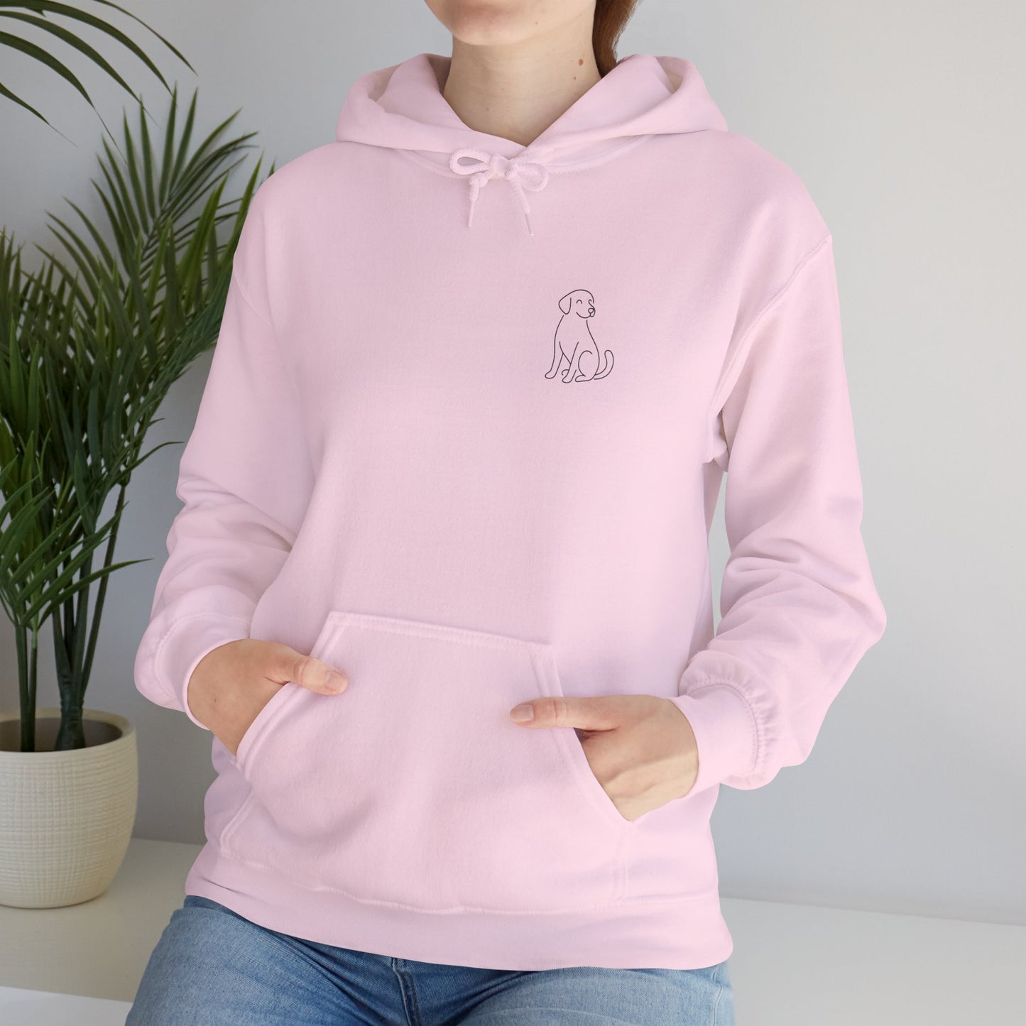 Minimal Dog Silhouette Hoodie – Simple Modern Pet Lover Sweatshirt