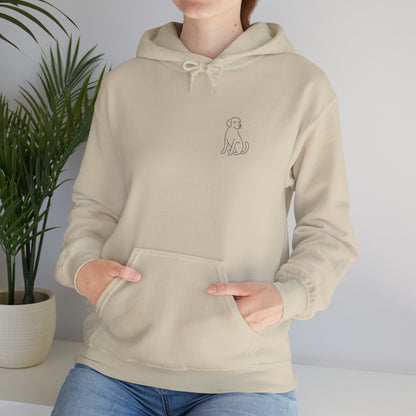 Minimal Dog Silhouette Hoodie – Simple Modern Pet Lover Sweatshirt