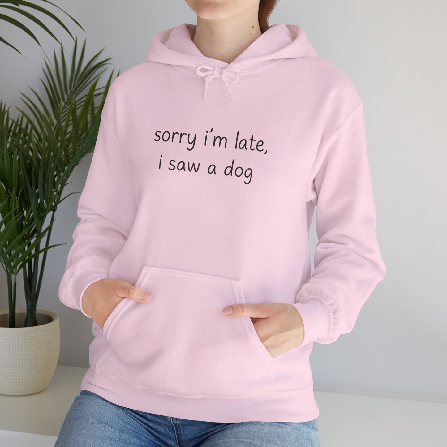 Sorry I’m Late I Saw a Dog Hoodie – Funny Dog Lover Gift