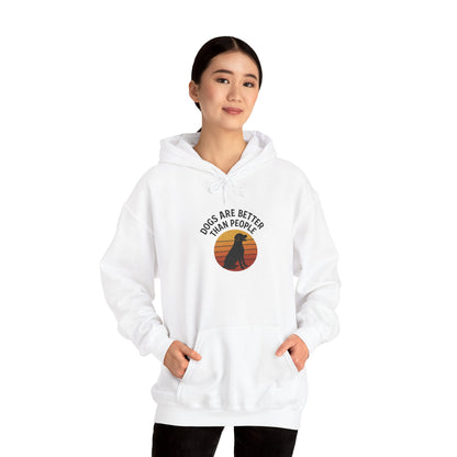 Retro Labrador Hoodie – Vintage Sunset Dog Lover Sweatshirt