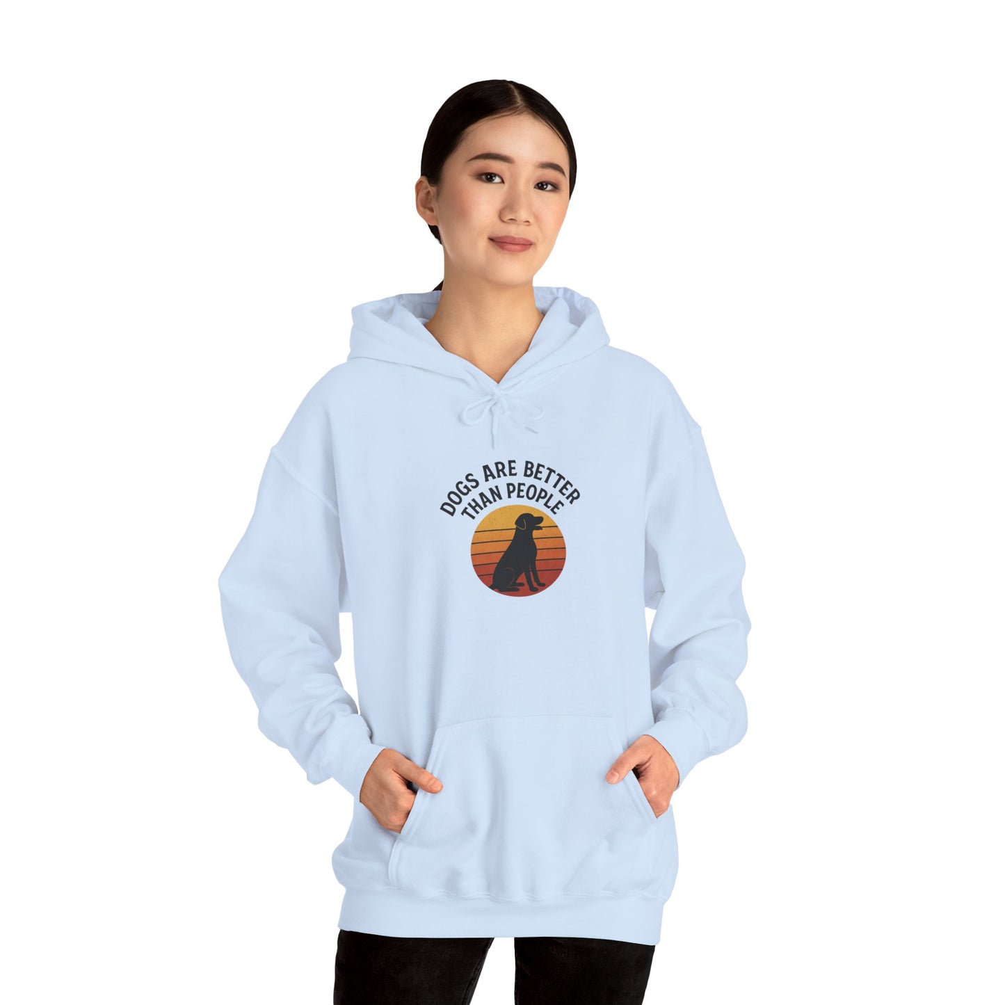 Retro Labrador Hoodie – Vintage Sunset Dog Lover Sweatshirt