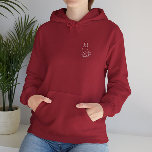 Minimal Dog Silhouette Hoodie – Simple Modern Pet Lover Sweatshirt