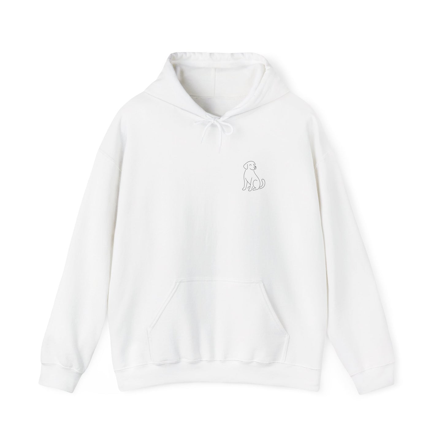 Minimal Dog Silhouette Hoodie – Simple Modern Pet Lover Sweatshirt