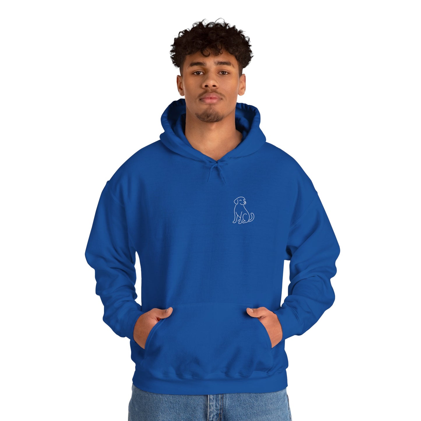 Minimal Dog Silhouette Hoodie – Simple Modern Pet Lover Sweatshirt