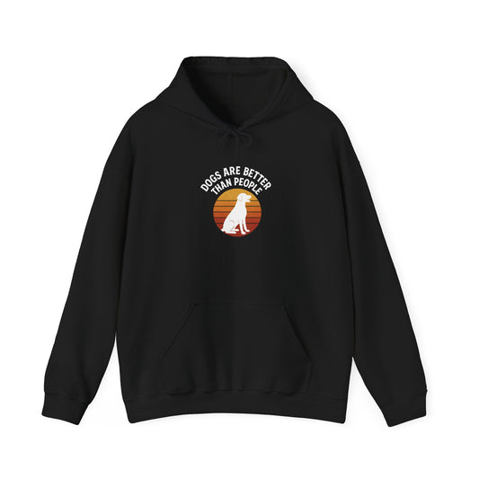 Retro Labrador Hoodie – Vintage Sunset Dog Lover Sweatshirt