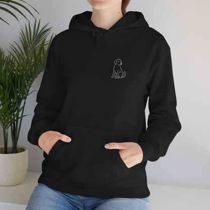 Minimal Dog Silhouette Hoodie – Simple Modern Pet Lover Sweatshirt