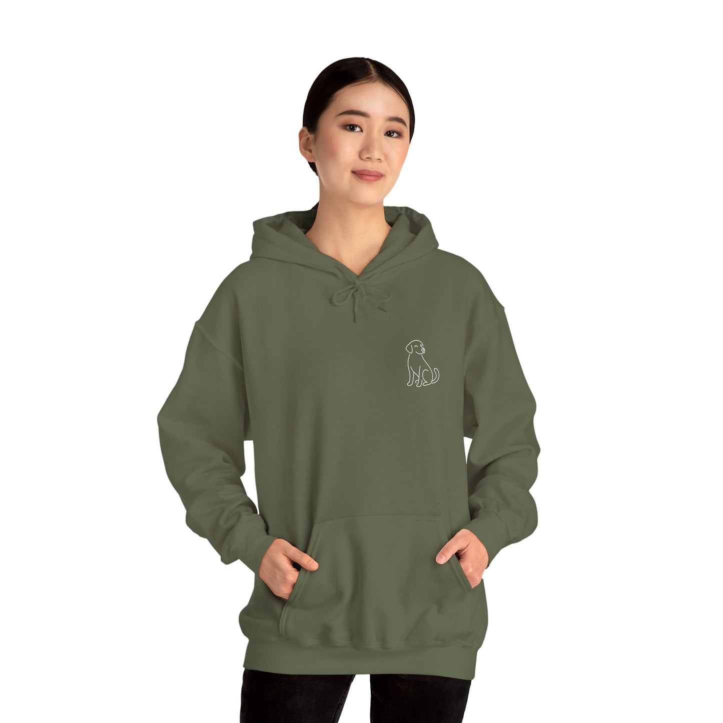 Minimal Dog Silhouette Hoodie – Simple Modern Pet Lover Sweatshirt