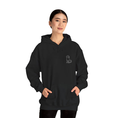 Minimal Dog Silhouette Hoodie – Simple Modern Pet Lover Sweatshirt