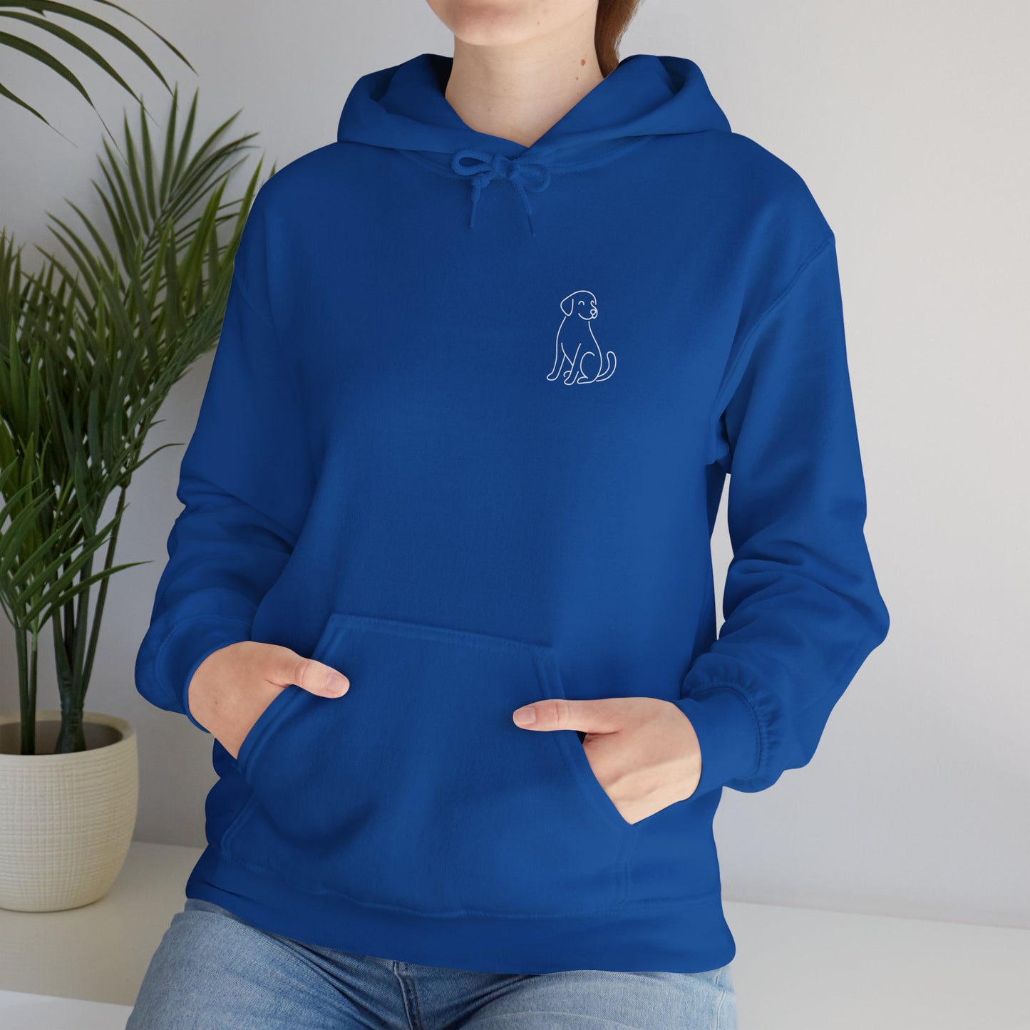 Minimal Dog Silhouette Hoodie – Simple Modern Pet Lover Sweatshirt