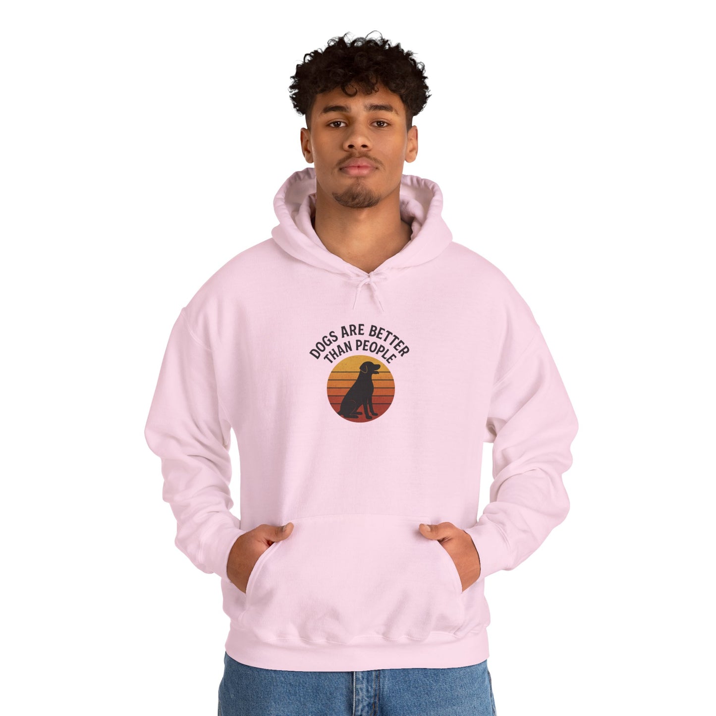 Retro Labrador Hoodie – Vintage Sunset Dog Lover Sweatshirt