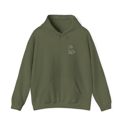 Minimal Dog Silhouette Hoodie – Simple Modern Pet Lover Sweatshirt
