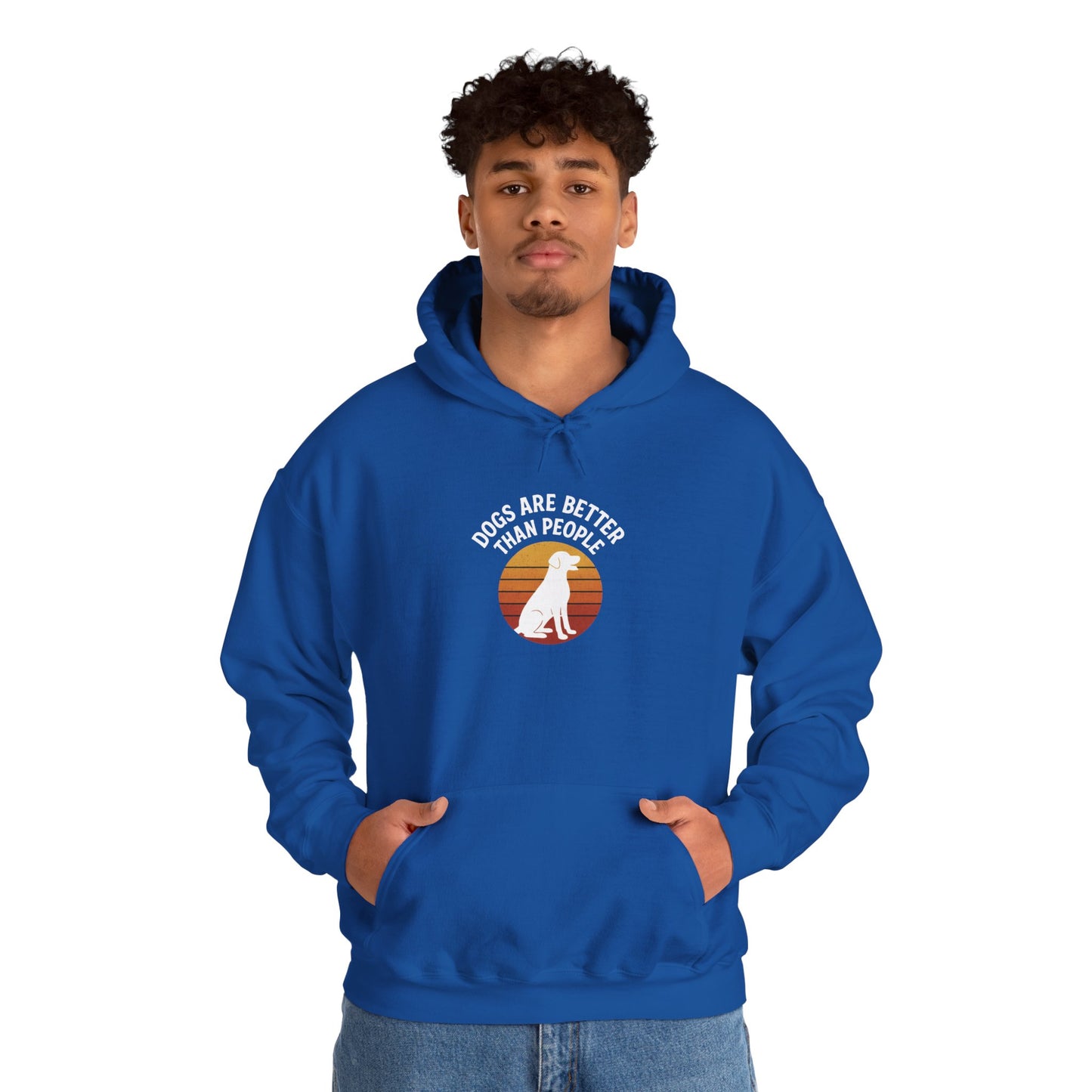 Retro Labrador Hoodie – Vintage Sunset Dog Lover Sweatshirt