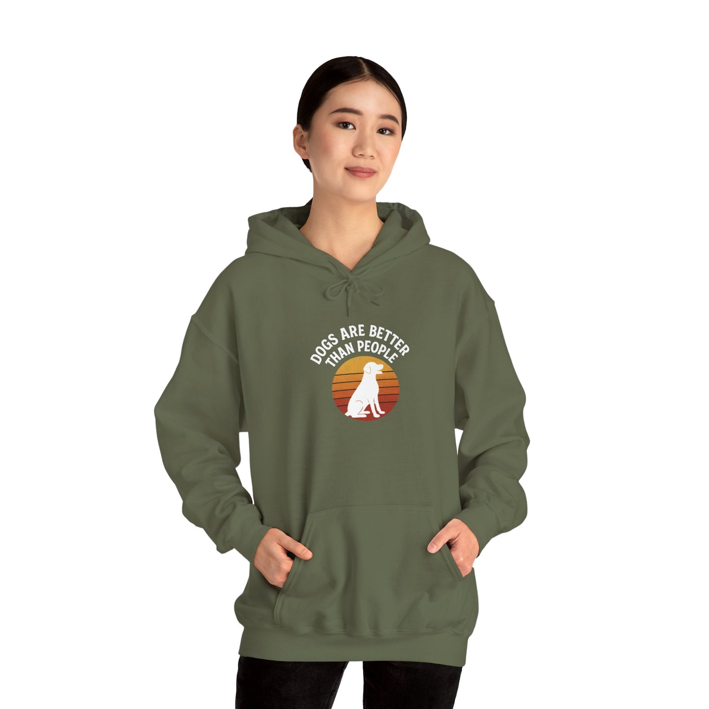 Retro Labrador Hoodie – Vintage Sunset Dog Lover Sweatshirt