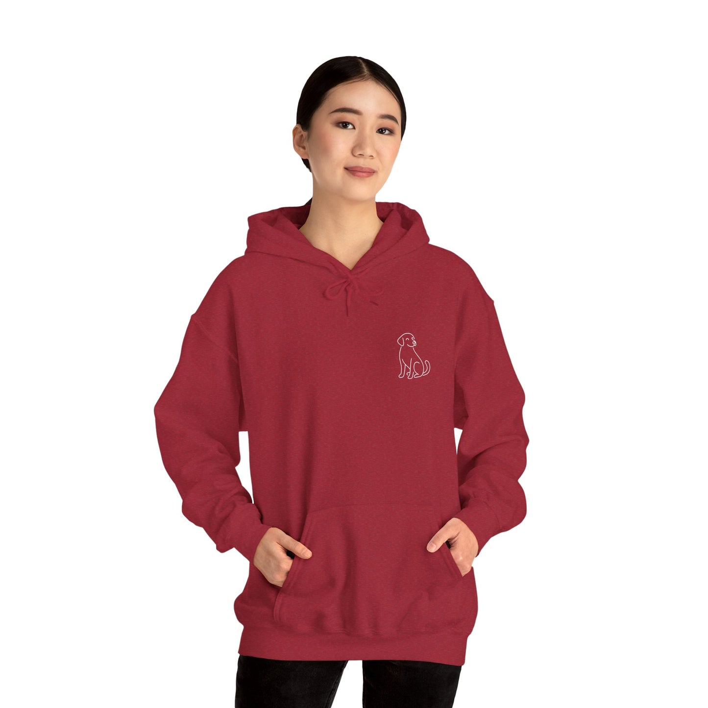 Minimal Dog Silhouette Hoodie – Simple Modern Pet Lover Sweatshirt