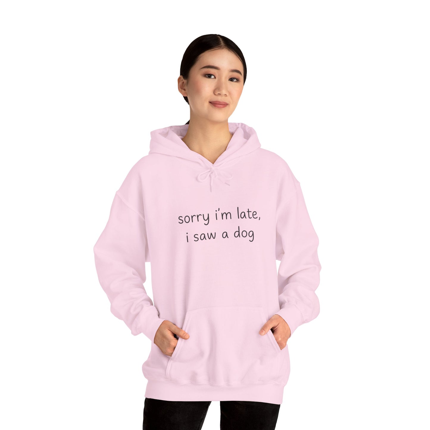Sorry I’m Late I Saw a Dog Hoodie – Funny Dog Lover Gift