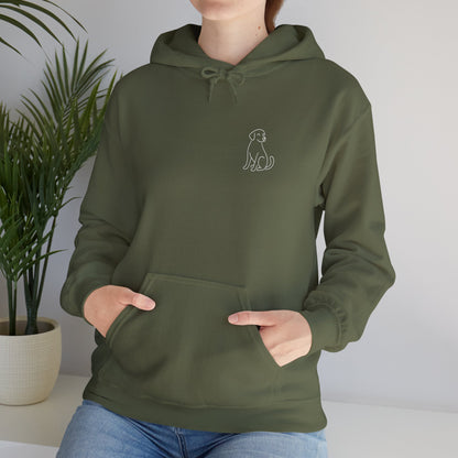 Minimal Dog Silhouette Hoodie – Simple Modern Pet Lover Sweatshirt