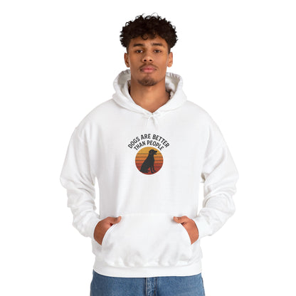 Retro Labrador Hoodie – Vintage Sunset Dog Lover Sweatshirt