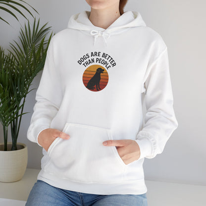 Retro Labrador Hoodie – Vintage Sunset Dog Lover Sweatshirt