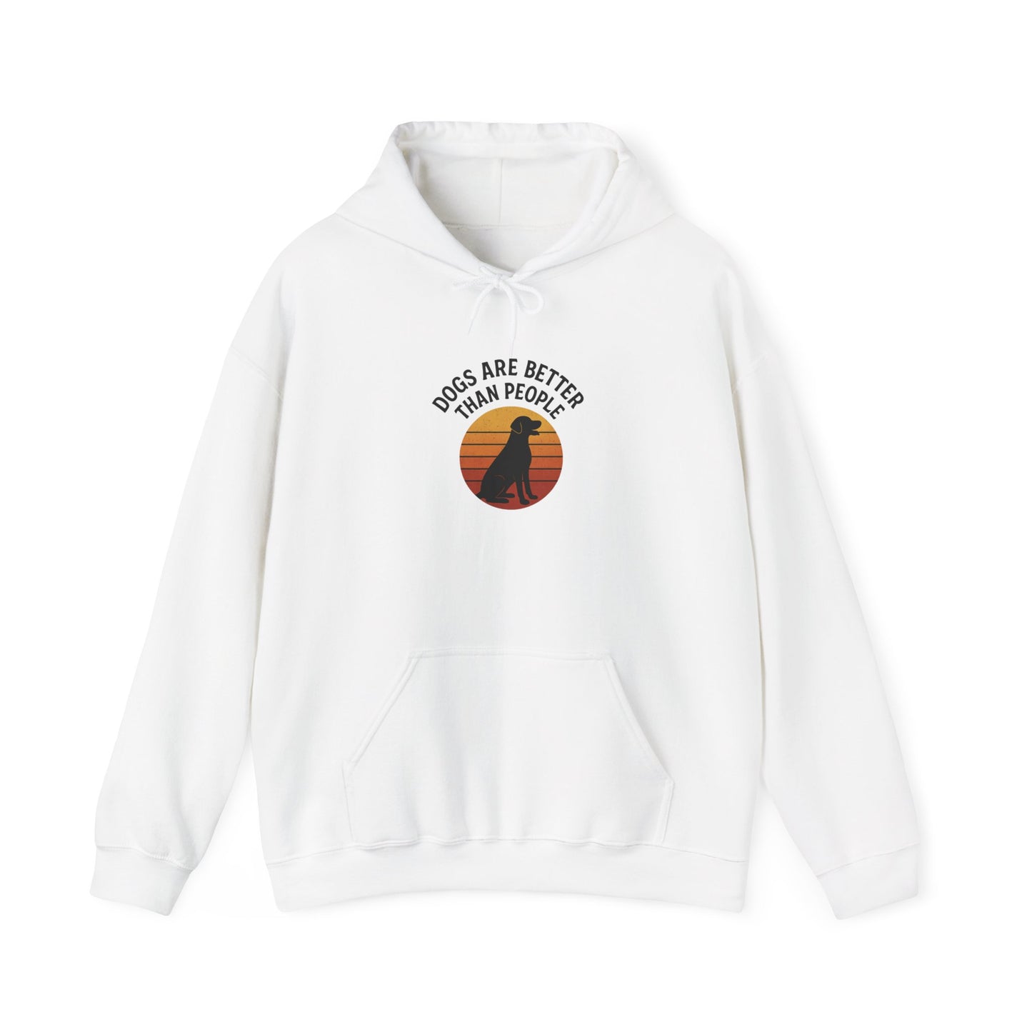 Retro Labrador Hoodie – Vintage Sunset Dog Lover Sweatshirt