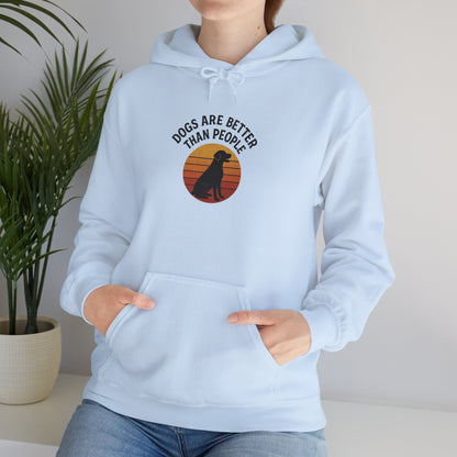 Retro Labrador Hoodie – Vintage Sunset Dog Lover Sweatshirt