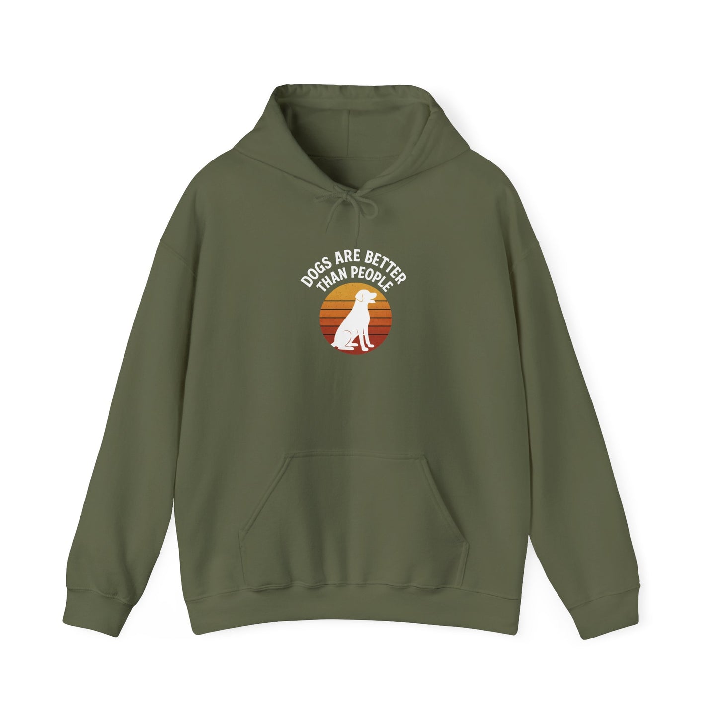 Retro Labrador Hoodie – Vintage Sunset Dog Lover Sweatshirt