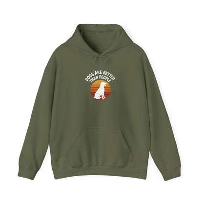 Retro Labrador Hoodie – Vintage Sunset Dog Lover Sweatshirt