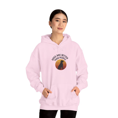 Retro Labrador Hoodie – Vintage Sunset Dog Lover Sweatshirt