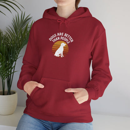 Retro Labrador Hoodie – Vintage Sunset Dog Lover Sweatshirt