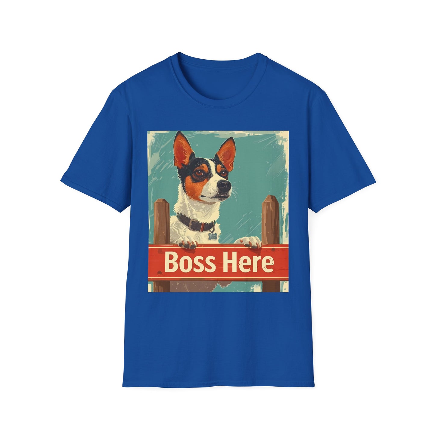Boss Here Dog T-Shirt – Funny Pet Owner Graphic Tee