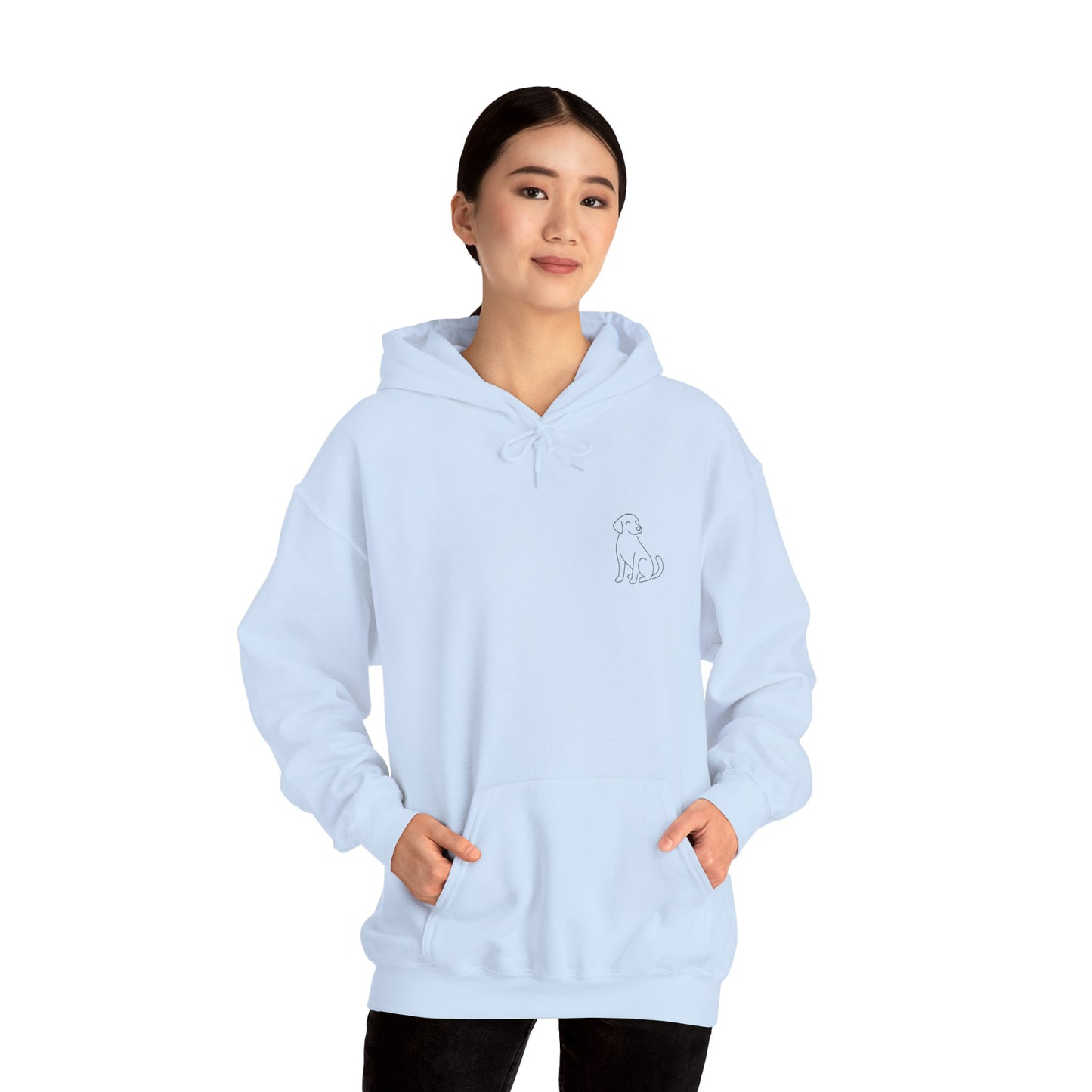 Minimal Dog Silhouette Hoodie – Simple Modern Pet Lover Sweatshirt