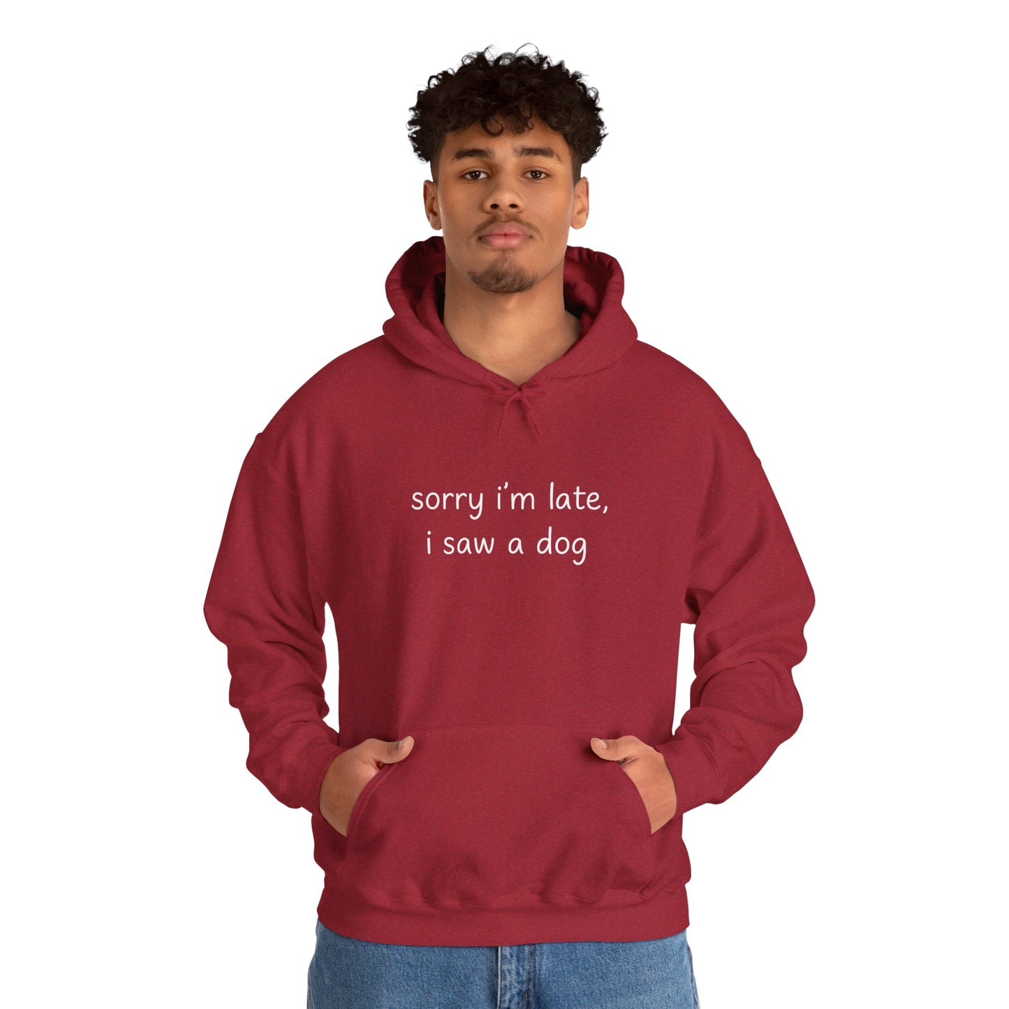 Sorry I’m Late I Saw a Dog Hoodie – Funny Dog Lover Gift